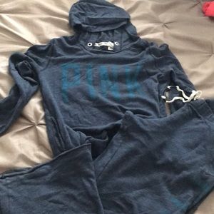 Pink Hooded sweat suit